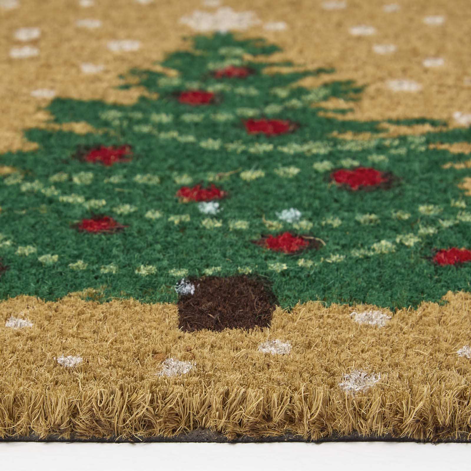 Coir Doormat Christmas Trees, 60 X 40 Cm