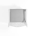 2-piece Retro Cast Aluminium Garden Chair Set Including Cushion | White