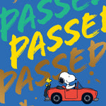 Snoopy Passed Driving Test Card Official Product