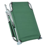 Portable Folding Camping Bed Lounger Army | Green