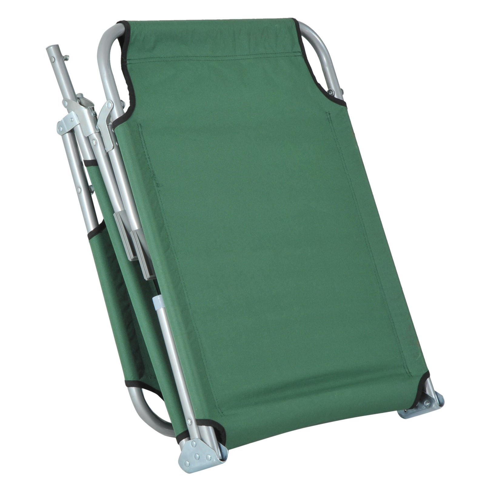 Portable Folding Camping Bed Lounger Army | Green