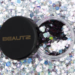Envie Chunky Glitter Silver 10ml Pot 5g Cosmetic Body Face Festival Makeup
