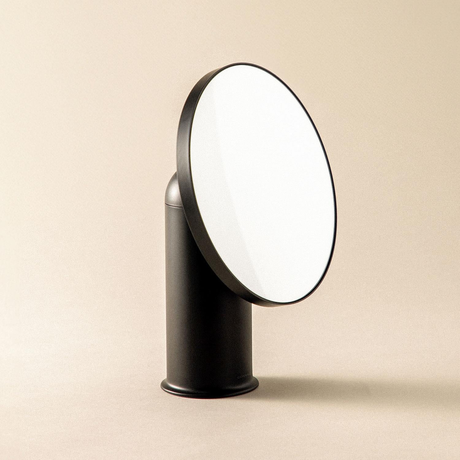 Vanity Mirror, Magnifying Mirror 5x, Countertop, Black, Geyser Collection