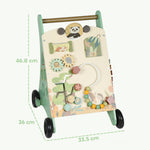 AIYAPLAY Wooden Baby Walker With Speed Control, Montessori-inspired Centre