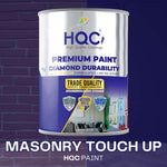 HQC Paint Touch Up Paint - Repairs & Covers Brick, Concrete, Pebbledash & Plaster