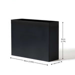 Galvanised Steel Metal Planter Trough Planter - 90cm X 82cm | Black