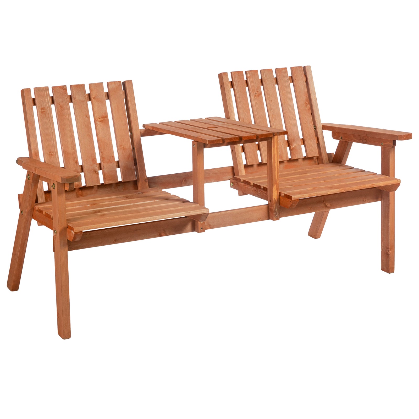 2-seater Garden Bench W/ Armrests