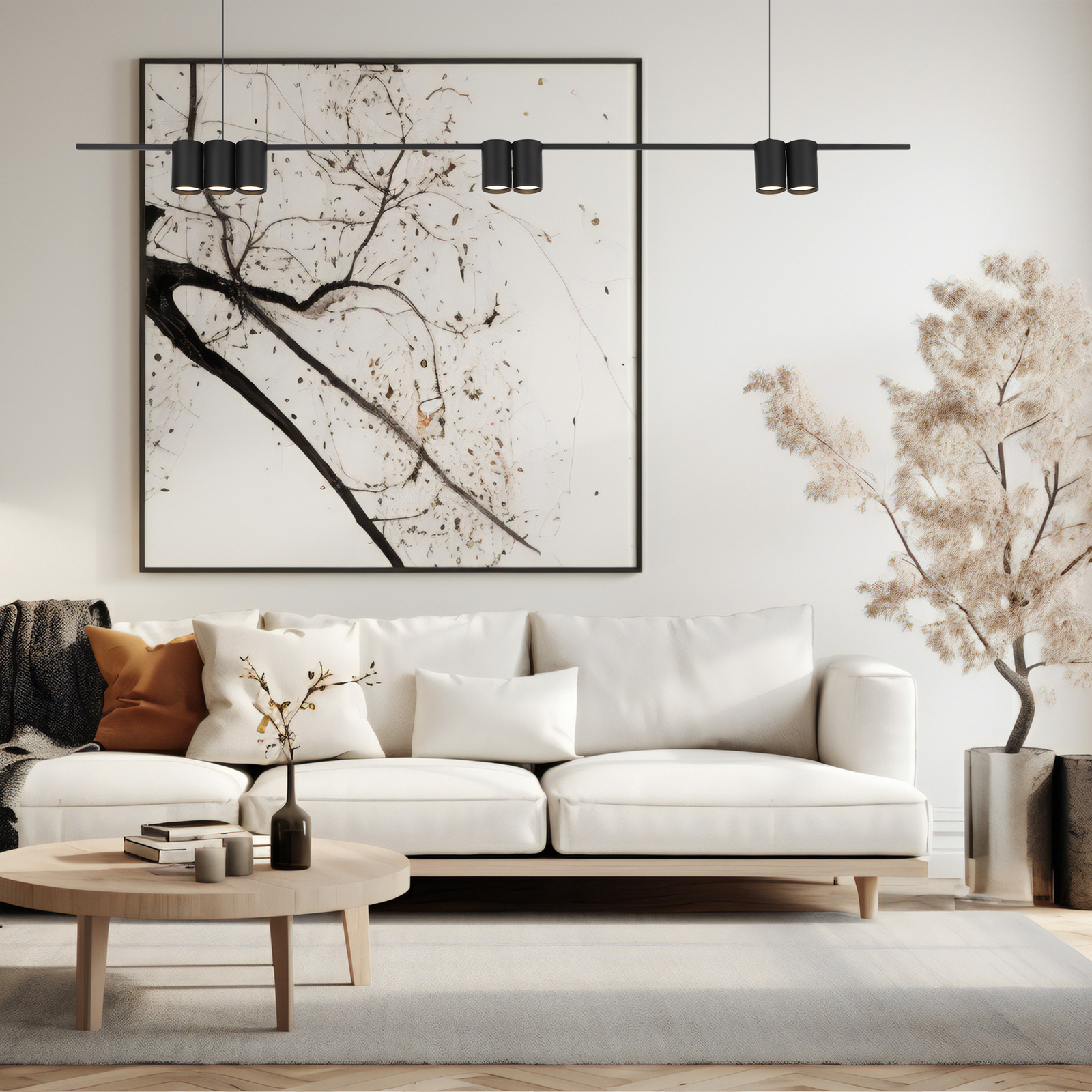 Pendant Light (strip) Genesis 7xgu10 | Black