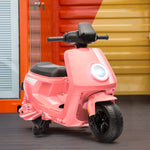 6v Kids Electric Motorbike With Headlight And Music | Pink