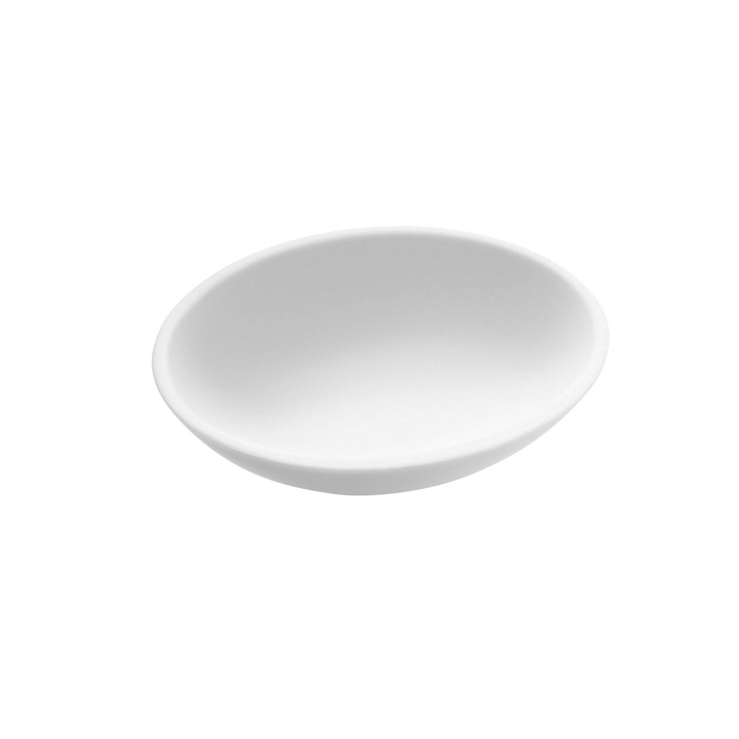 Soap Dish, Matt White, Unique Design Soft-finish Coating, Saku Collection