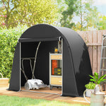 8 X 4 Ft Garden Storage Shed Tent Bike Tent | Dark Grey