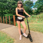 Folding Kick Scooter 2 Big Wheels Adjustable  Adult Teens | Black