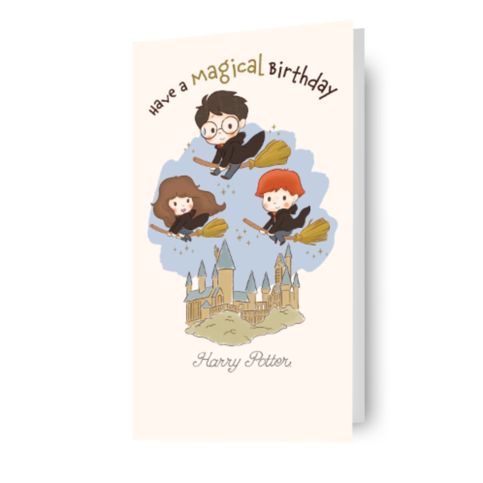 Harry Potter Cartoon Birthday Card Official Product