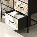 HOMCOM 6-drawer Chest Of Drawers, Fabric Dresser With Open Shelf