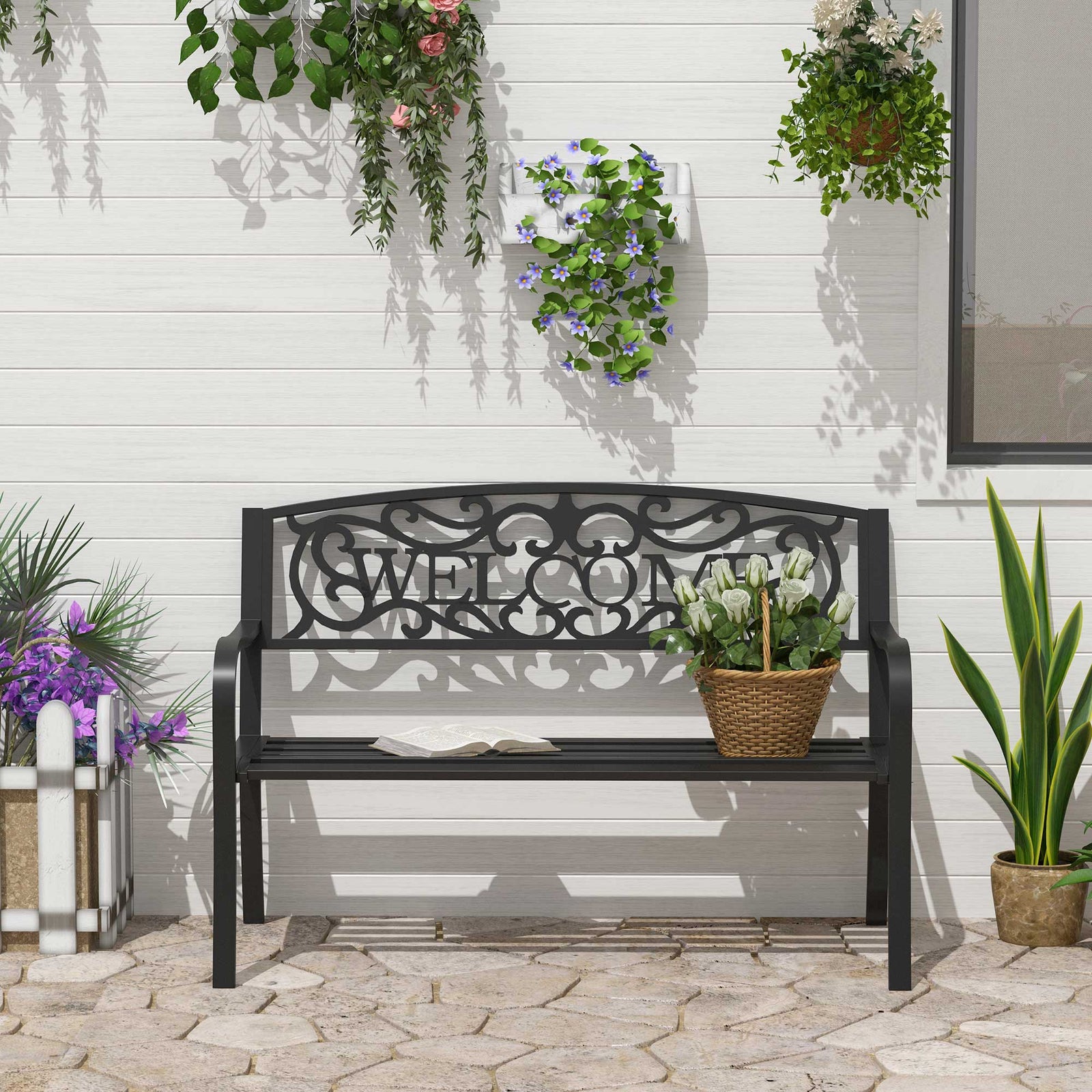 Garden Bench Double Seat Park Chair