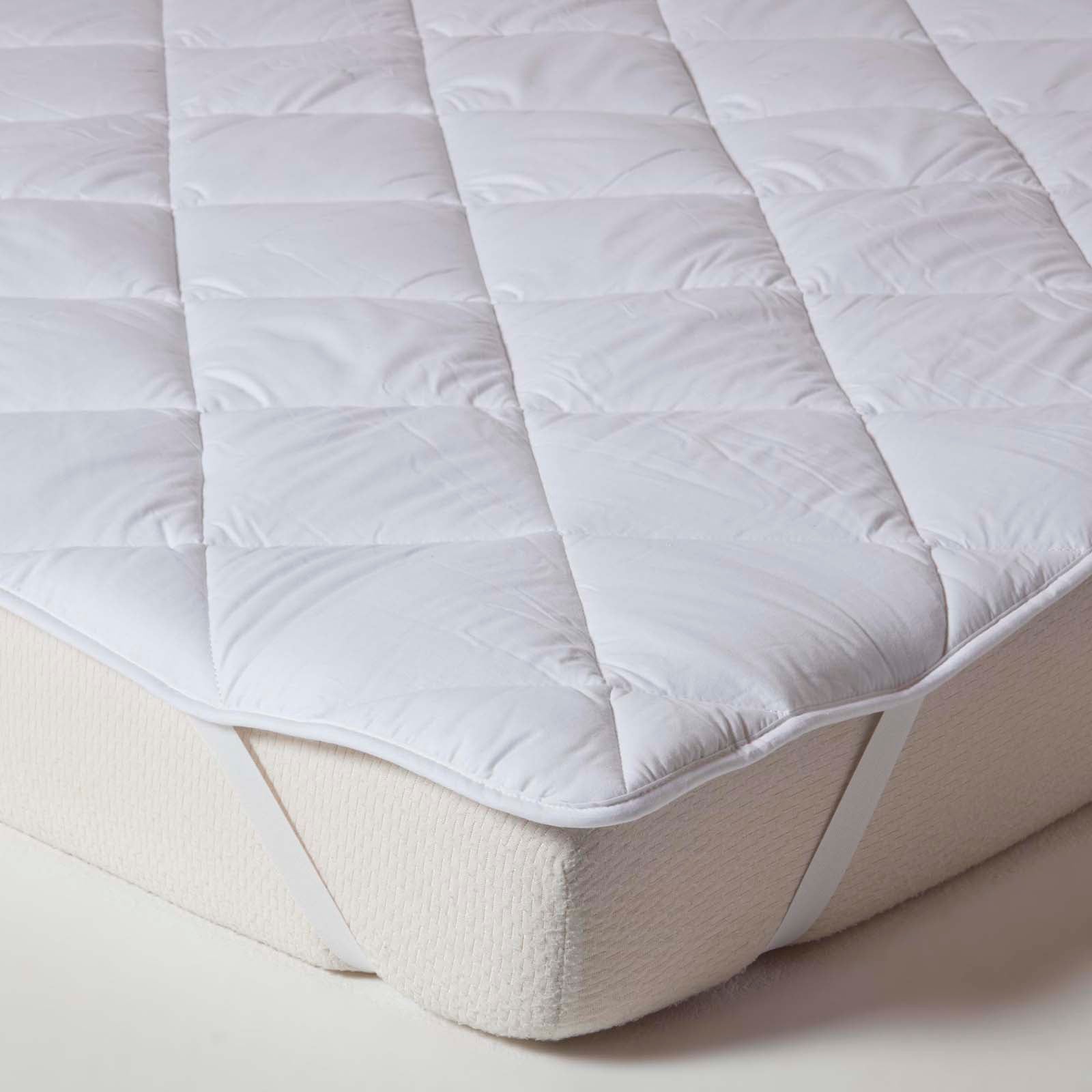 Luxury Extra Thick 500 Gsm Cotton Mattress Topper | European Double | White