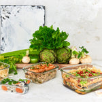 Multipurpose Bpa Free Glass Food Container With Airtight Lid | 2.7L