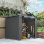 6x4ft Garden Storage Shed Tent Bike Tent Dark Grey