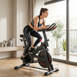 SPORTNOW Exercise Bike For Home With Smart App, 0-100% Magnetic Resistance
