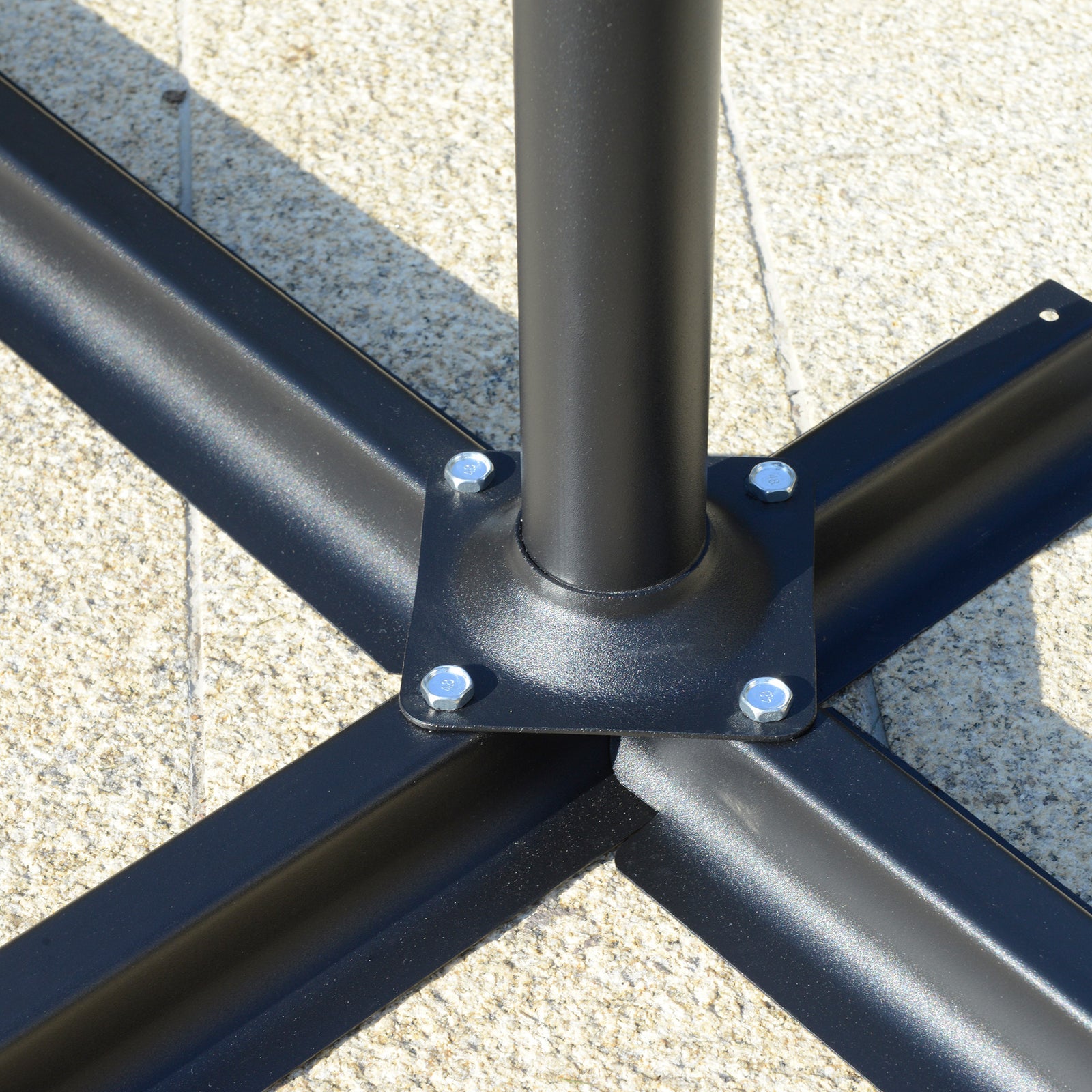 2.7m Cantilever Parasol Banana W/ Crank Handle | Dark Gray