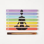HOMESCAPES Chakra Incense Sticks Gift Set Wooden
