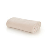 Snuggle Touch Solid Colour Fleece Throw – 140x180cm – Super Soft Plain Blanket | 140cm x 180cm | Ivory