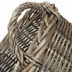 Wicker Round Straight-sided Log Storage Basket | Large | Brown