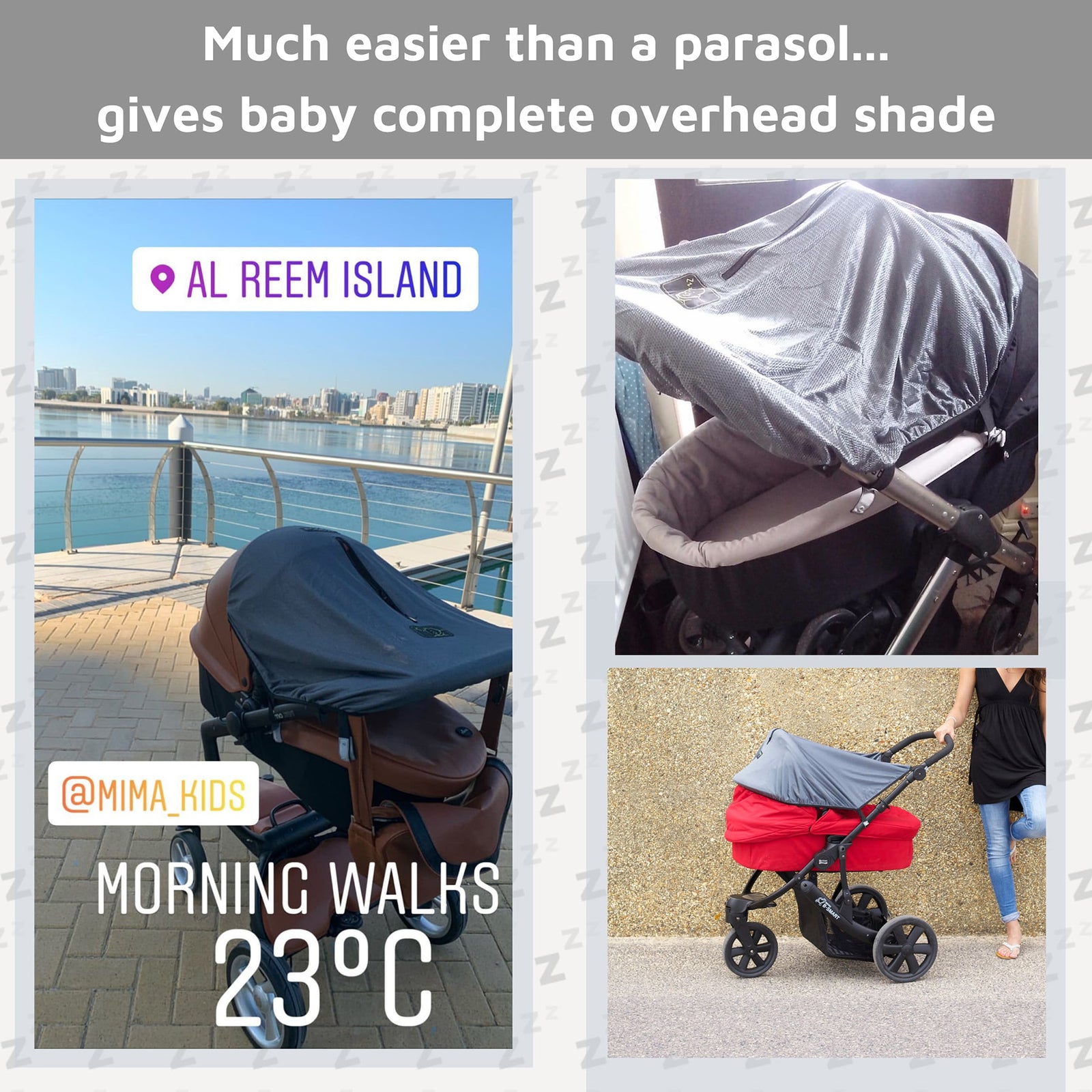 Original  Deluxe Pram Or Stoller Shade