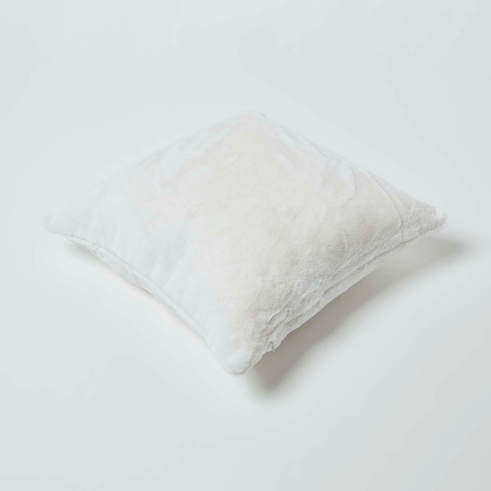 Soft Touch Faux Fur Filled Cushion | 45cm x 45cm | Cream