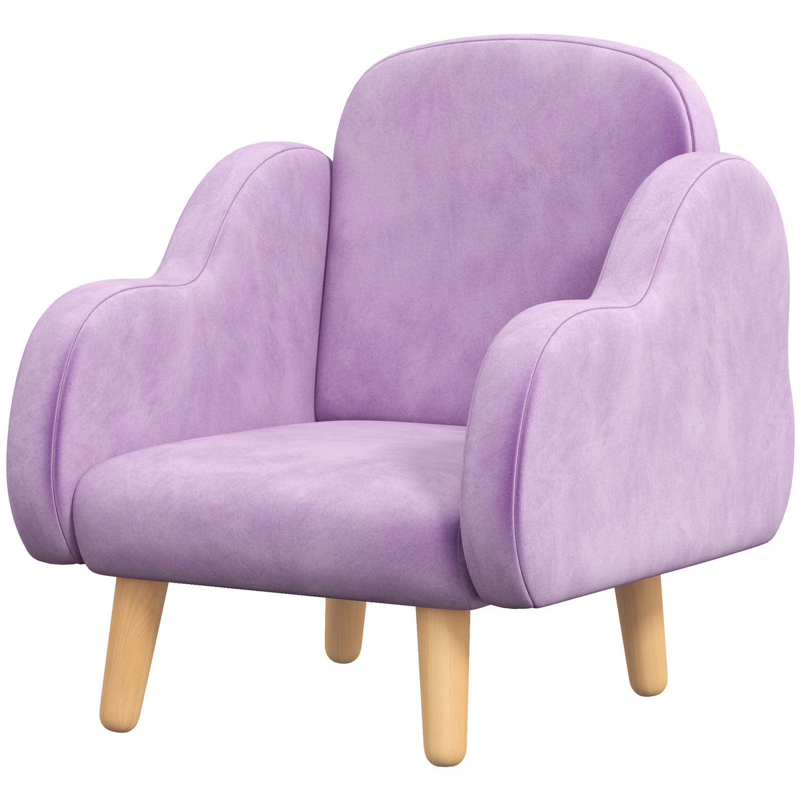 Cloud-shaped Toddler Armchair, Kids Chair, 1.5-3 Years | Purple