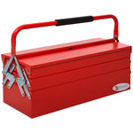 3 Tier Toolbox With 5 Trays And Handle, 56cmx20cmx34cm | Red