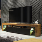 Nova Tv Unit 200cm With Led Lights | Oak