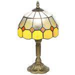 Tiffany-style Table Lamp For Bedroom, Bulb Not Included | Orange