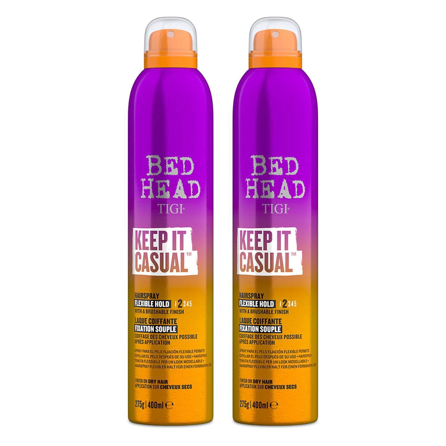 Keep It Casual Flexible Hold Hairspray For All Hair, 400ml, 2pk