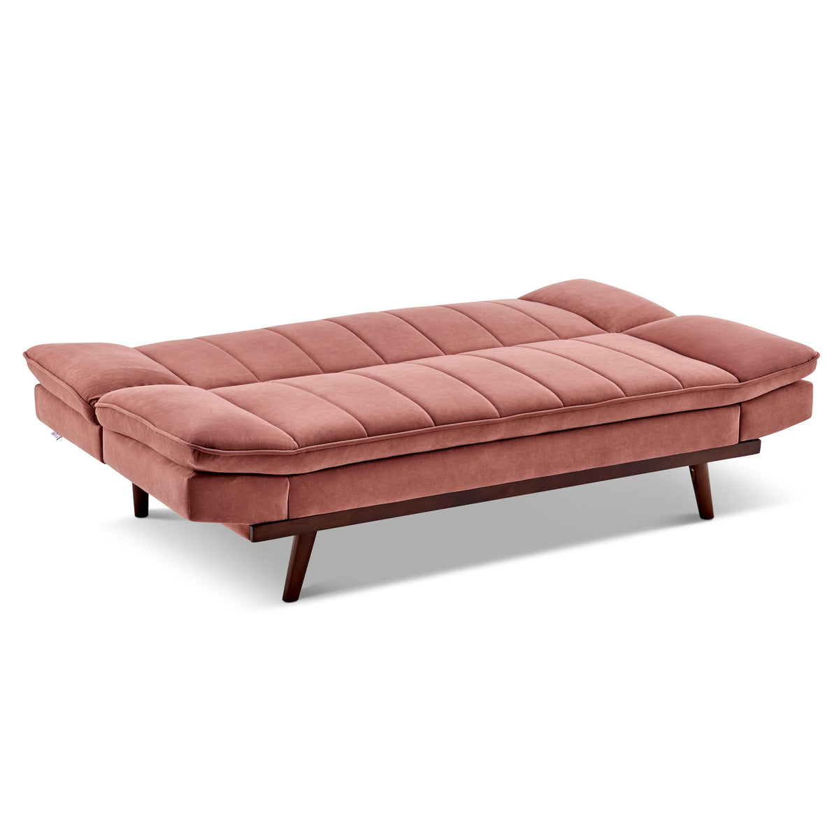 Mondaine Velvet Sofa Bed 3 Seater | Rose Gold