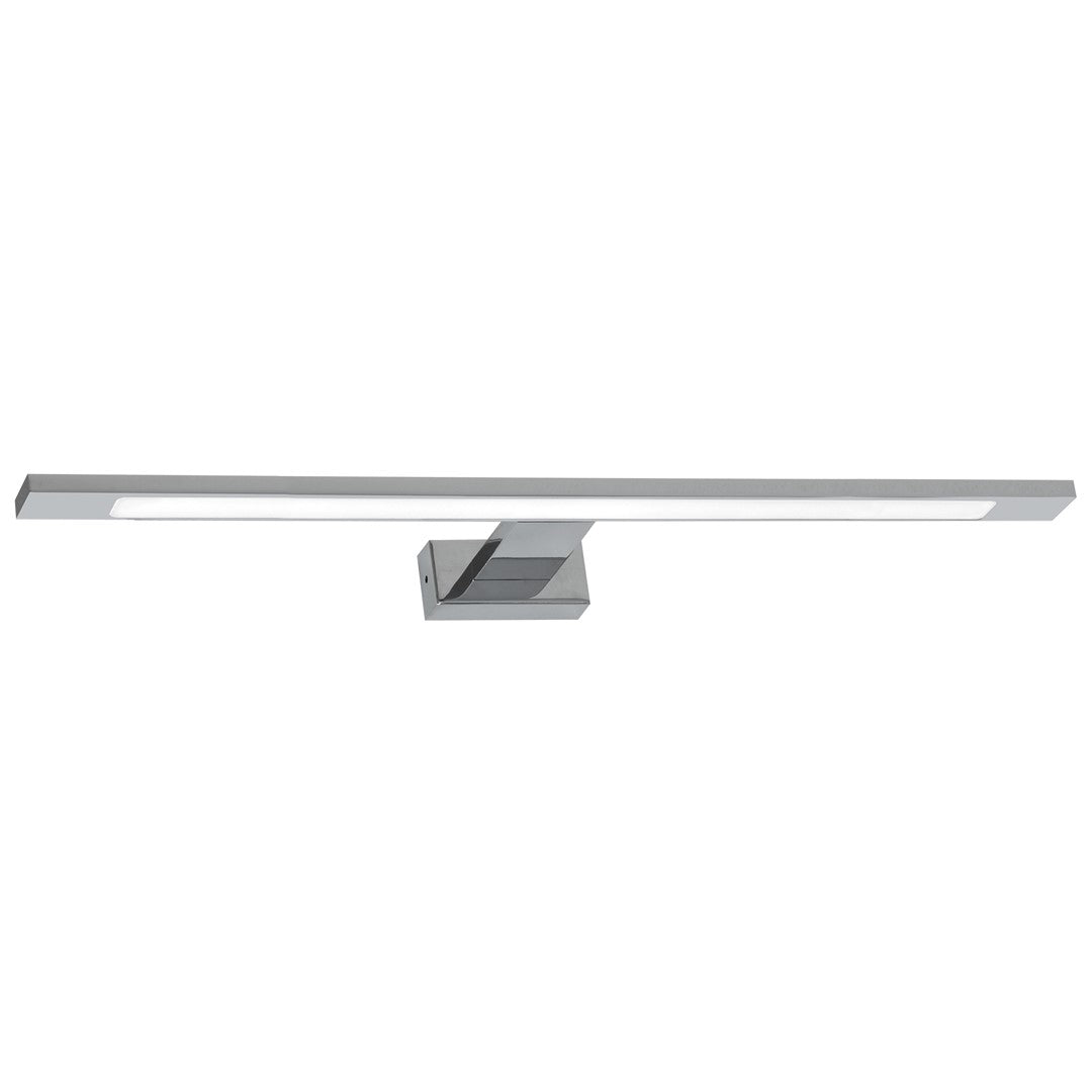 Shine Chrome Led 12w Wall Lamp Stylish Polished Chrome Light With Ip44 Rating Perfect For Mounting Above A Bathroom Mirror