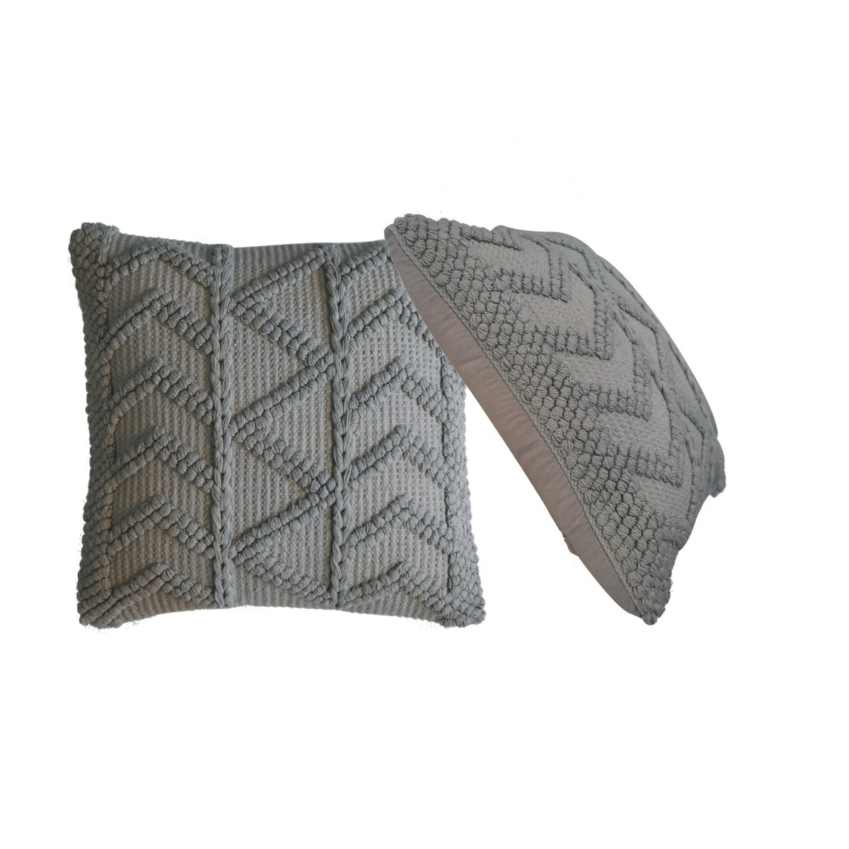 Alda Cushion Set | Set of 2 | Grey