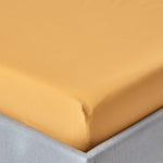 Egyptian Cotton Fitted Sheet 200 Tc | Super King | Mustard