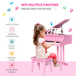 30 Keys Mini Kids Piano With Music Stand And Bench Best Gifts Toy