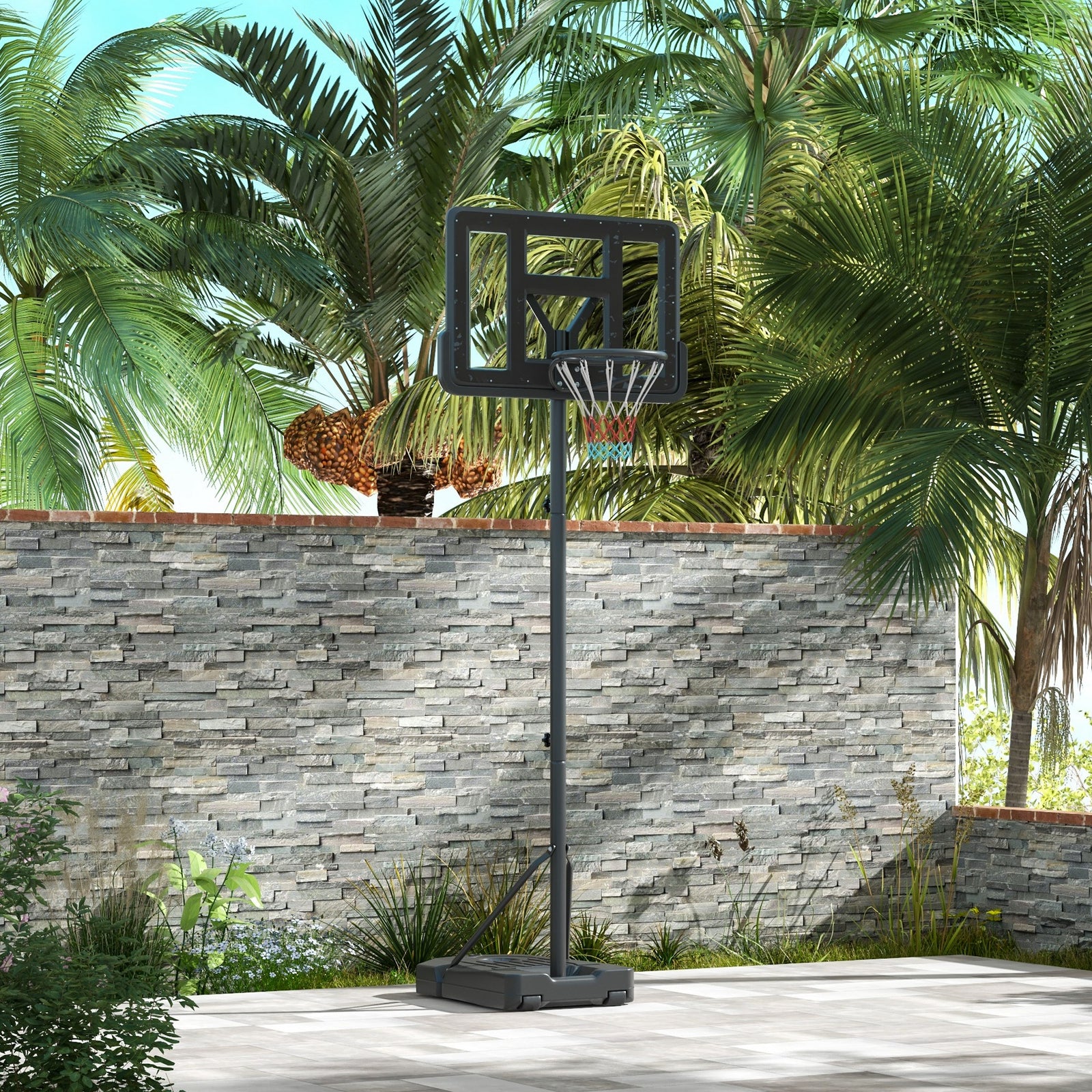 Adjustable Basketball Hoop And Stand | Black