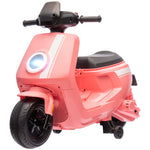 6v Kids Electric Motorbike With Headlight And Music | Pink