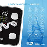 Smart Body Fat Bathroom Scale Monitor 15 Compositions Free App