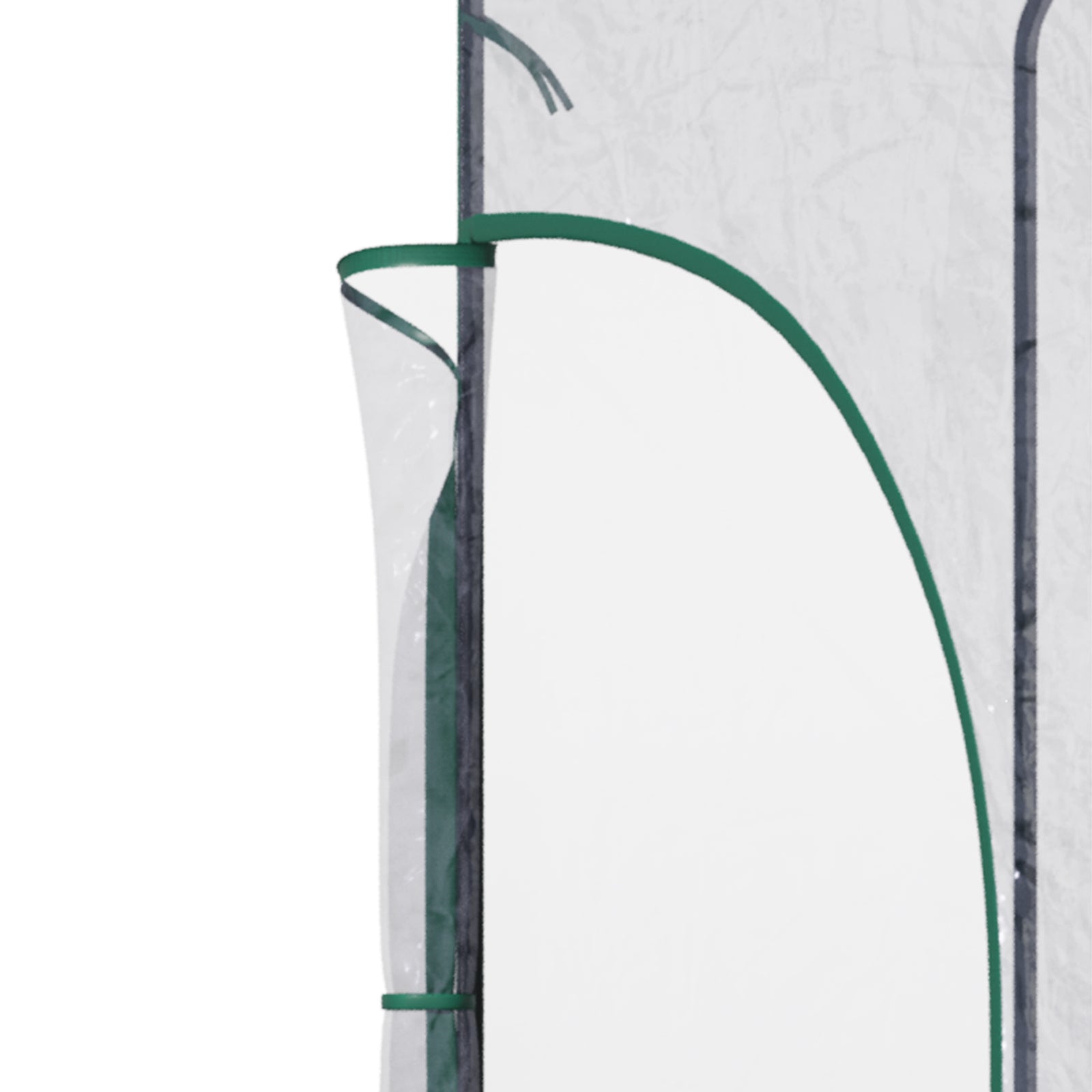 143x118x212cm Walk-in Lean-to Greenhouse