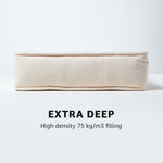Cotton Dining Chair Booster Cushion | 40cm x 40cm | Cream