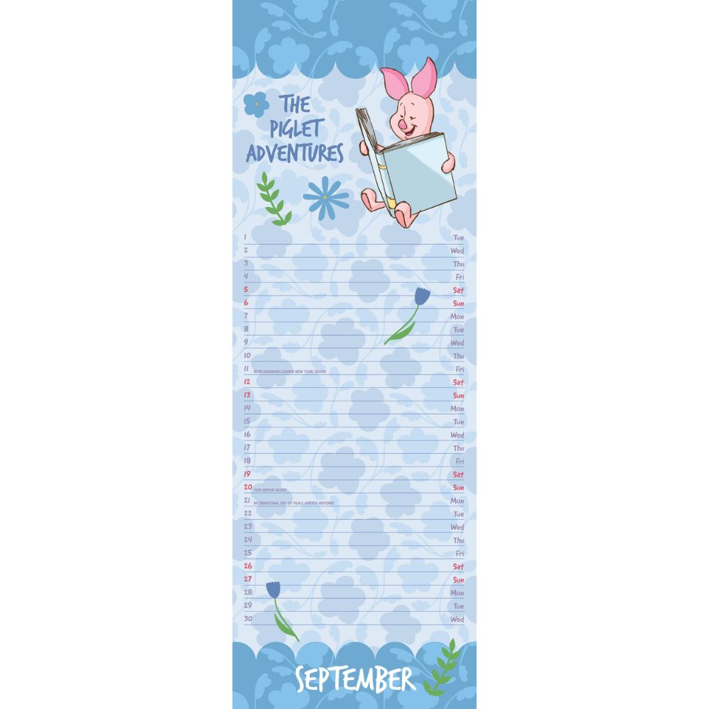 Piglet 2026 Slim Calendar Official Product