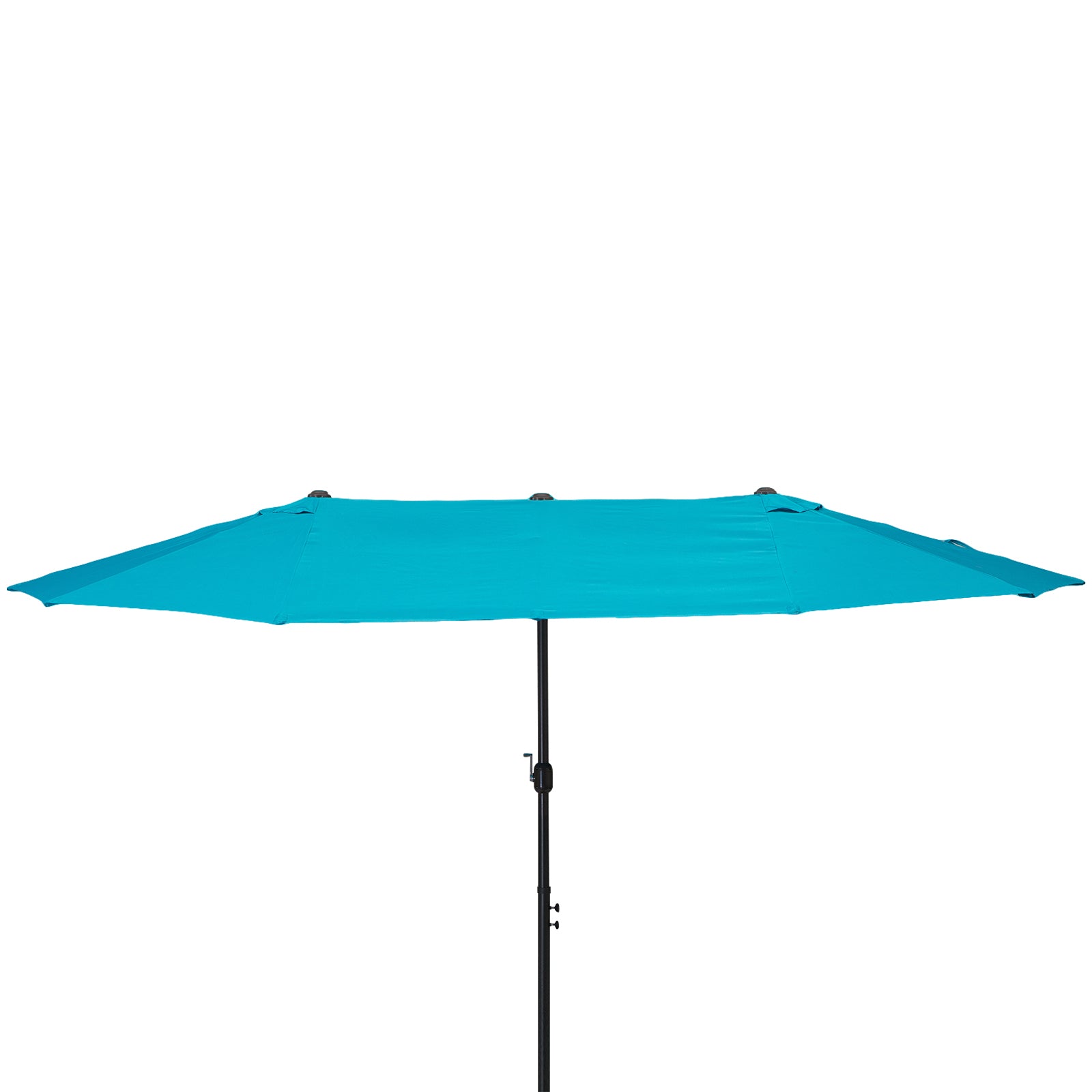 4.6m Double-sided Sun Umbrella W/ Base | Sky Blue