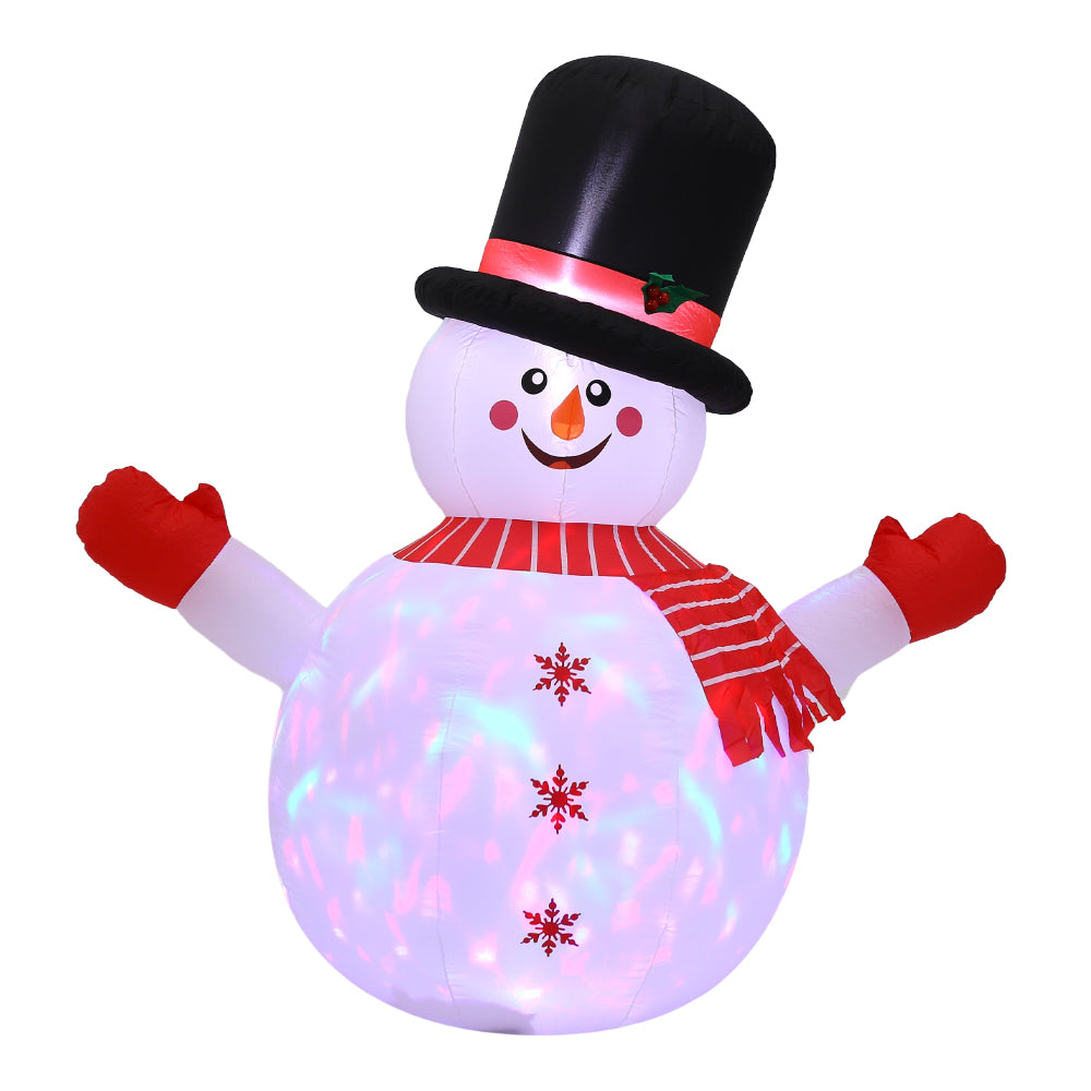 1.8m H Inflatable Snowman For Christmas Decoration