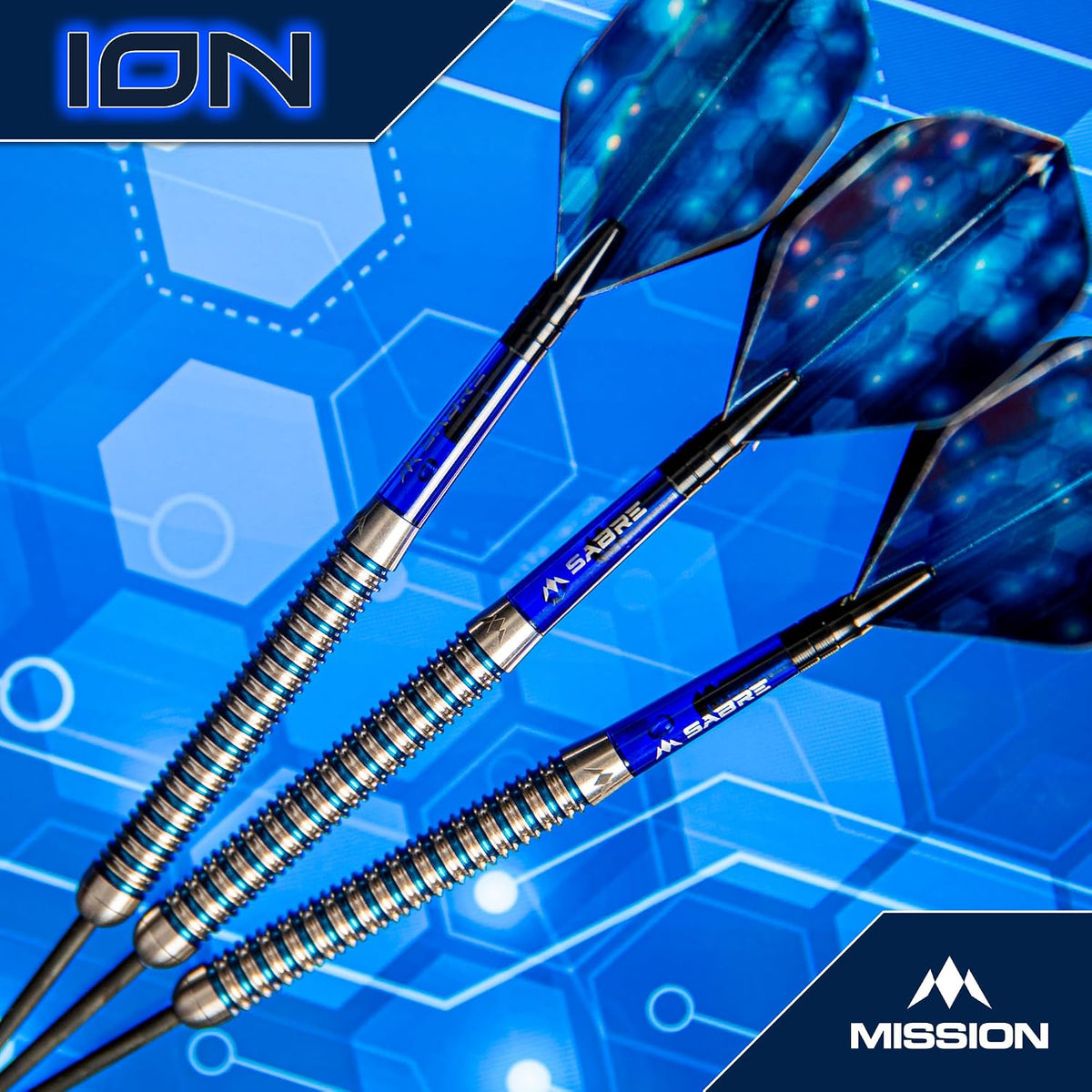 Ion Darts - Steel Tip - 95% Tungsten | 30g | Blue