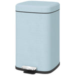 12/20l Kitchen Pedal Bin Metal Rubbish Bin Soft-close Lid | Large | Light Green