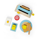 Wooden Breakfast Set, Includes A Toaster With Heat Dial